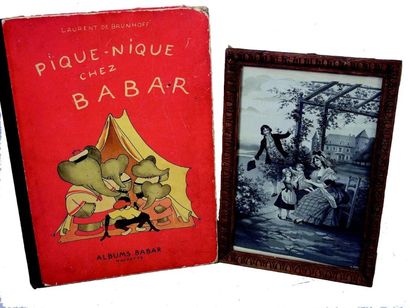 null «Pique-nique chez BABAR» par Laurent de Brunhof (Hachette) (&949) avec taches...