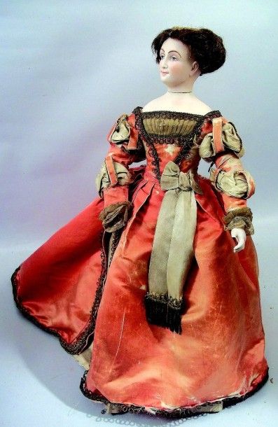 null «Marguerite de France» ou «La reine MARGOT». Exceptionnelle poupée parisienne...