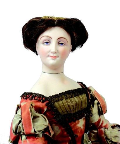 null «Marguerite de France» ou «La reine MARGOT». Exceptionnelle poupée parisienne...