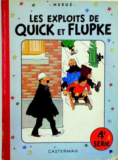 null «Les exploits de QUICK & FLUPKE», 4ème série, par HERGE, Editions Casterman...