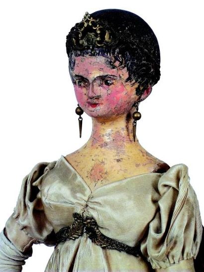 null «Joséphine BONAPARTE, Impératrices des Français» poupée en bois articulé de...
