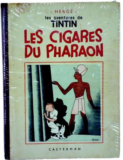 null «Les Cigares du Pharaon» par HERGE (Editions Casterman) (1941 ????) en noir...