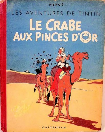 null «Le Crabe aux Pinces d'Or» par HERGE (Editions Casterman) (1942 ???) en noir...