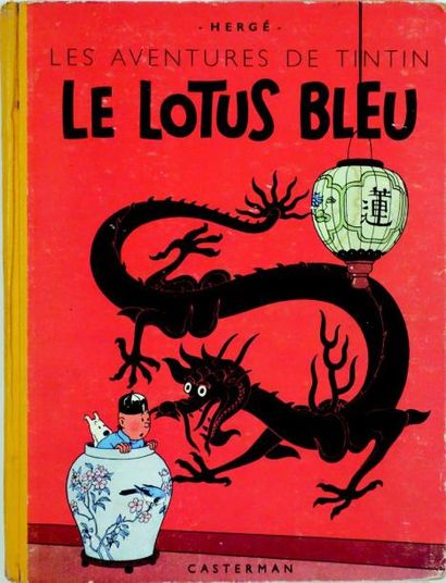 null «Le Lotus Bleu» par HERGE (Editions Casterman) (1955 ???) tout en couleurs,...
