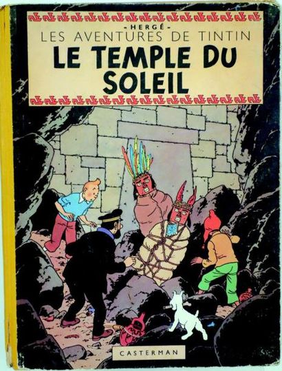 null «Le Temple du Soleil» par HERGE (Editions Casterman) (1955,,) tout en couleurs,...