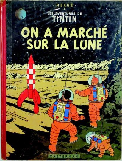 null «On a marché sur la Lune» par HERGE (Editions Casterman) (1954 ???) tout en...
