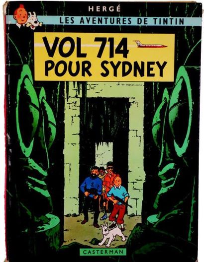 null «Vol 714 pour Sydney» par HERGE (editions Casterman) (1968) tot en couleurs,...