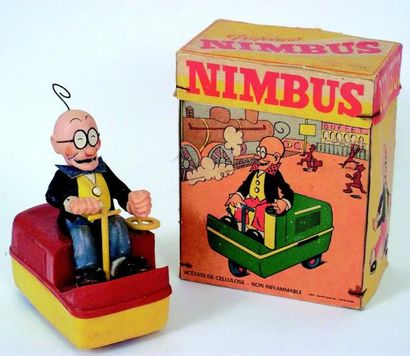 null «Professeur NIMBUS» petit jouet mécanique en acétate de cellulose représentant...
