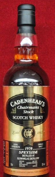 null 1 Bout WHISKY GLENFARCLAS CHAIRMAN'S STOCK CADENHEAD'S 53 % 1970