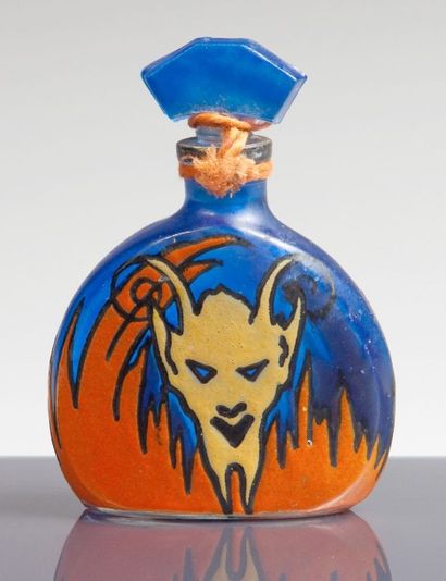 Monza Le Parfum du Diable - (années 1920) Rare & curieux flacon en verre incolore...