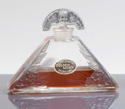 Dubarry Golden Morn - (années 1920 - Londres) Elégant flacon en verre incolore pressé...