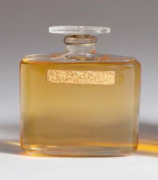 Caron La Mode 1930 - (années 1920) Rare dans cette taille, flacon en verre incolore...