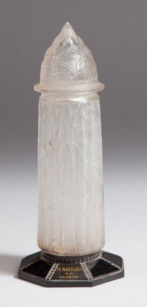 Julien Viard - (1883-1938) pour Naef Chuit & Cie - (1925) Porte-mouillettes en verre...