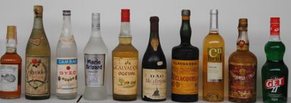 10 bout VIEILLES LIQUEURS, VIEUX APERITIFS