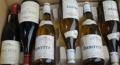 null 10 bout 6 SANCERRE ROUGE CIROTTE 1983 (EA), 4 SANCERRE BLANC GIRARD CERTAINES...