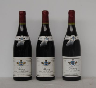 null 3 bout BLAGNY SOUS LE DOS D'ANE ROUGE DOMAINE LEFLAIVE 1990