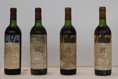 null 4 bout CHT MOUTON ROTHSHILD 2/1974, 1/1976, 1/1977
