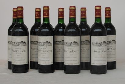 null 9 bout CHT PONTET CANET 1986 (4 NTLB)