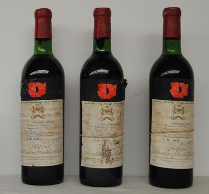 null 3 bout CHT MOUTON ROTHSCHILD 1972 (BG 2 étiq décollées)