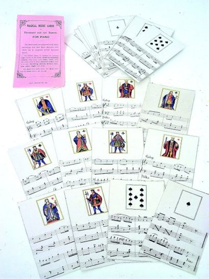 null Rare et très original jeu des «cartes magiques musicales ou Mille et une danses...