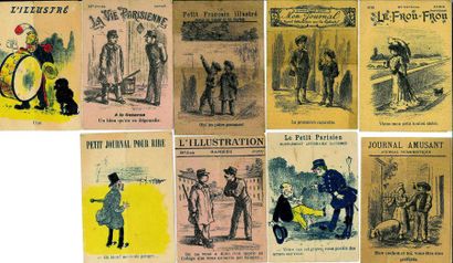 null Ensemble de 19 diminutifs de journaux divers (format:10x7 cm) (XIXème siècle)
Group...