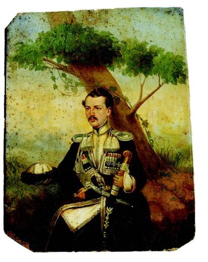 null Esaoul (Capitaine) des cosaques du Caucase, régiment MOZDOKSKI. 1834-1856 Fine...