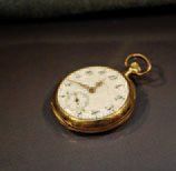 null LONGINES, MONTRE DE COL EN OR JAUNE . CUVETTE OR CASSÉE. Poids brut: 16.40 ...