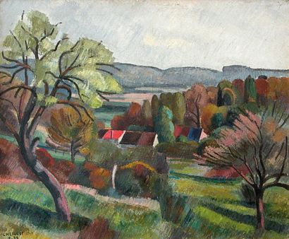Louis NEILLOT (1898-1973) « Vallée de Chevreuse », 38. Huile sur toile signée et...