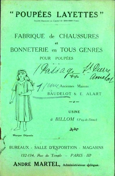 null Catalogue de la fabrique de chaussures et de bonneterie André MARTEL à Paris...