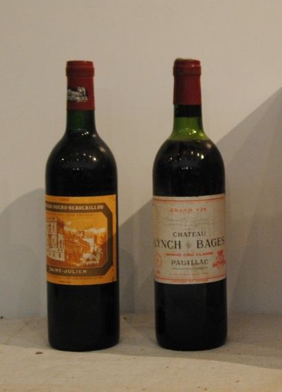 null 2 bout 1 CHT DUCRU BEAUCAILLOU 1986, 1 CHT LYNCH BAGES 1981 (NLB)