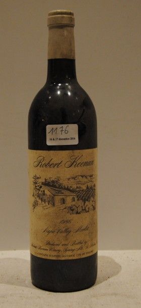 null 1 bout MERLOT NAPA VALLEY 1886 (étiq lég tachée)