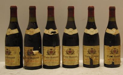 null 6 bout VOSNE ROMANEE FRANCOIS GERBET 1986 (etiq déchirées,etiq sales)