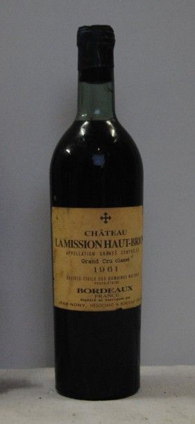null 1 bout CHT LA MISSION HAUT BRION 1961, Mise en bouteille Nony (BG)