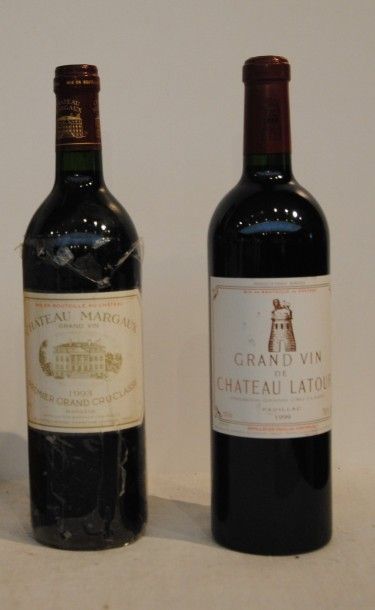 null 2 bout 1 CHT MARGAUX 1993, 1 CHT LATOUR 1999