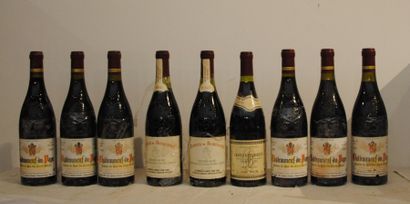 null 9 bout CDP 2 BEAUCASTEL 1992, 6 HAUTS DES TERRES BLANCHES 1999, 1 JULES BELIN...