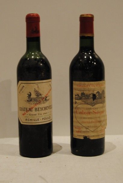 null 2 bout 1 CHT BEYCHEVELLE 1961 (PETIT DEMI EP), 1 CHT CALON SEGUR 1961 EXC