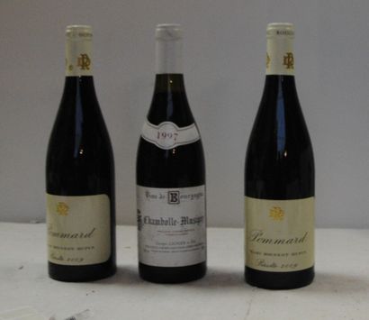 null 3 bout 2 POMMARD MARC ROUGEOT DUPIN 2009, 1 CHAMBOLLE MUSIGNY LIGNIER 1997 (...