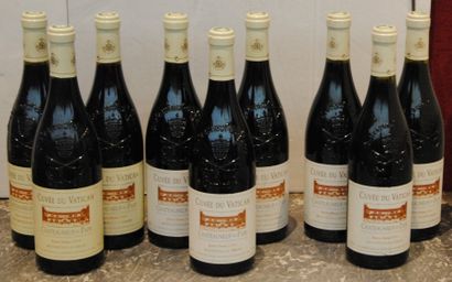 null 9 bout 3 CDP CUVEE DU VATICAN RESERVE SIXTINE 1999, 3/2000, 3/2001
