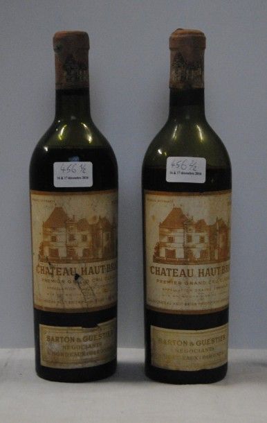 null 2 bout CHT HAUT BRION 1953 (1 DEMI EP, 1 vidange)