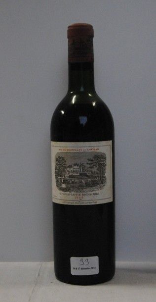null 1 bout CHT LAFITE ROTHSCHILD 1965 (PETIT DEMI EP)