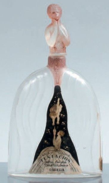 null Parera - "Tentacion" - (années 1930 - Espagne)

Flacon en verre incolore pressé...