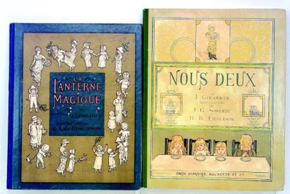 null Deux ouvrages illustrés pour enfants, comprenant “La LANTERNE MAGIQUE” Par J.Levoisin...