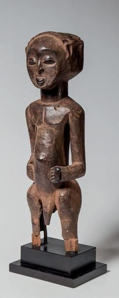 null HEMBA, République du Congo. Très ancienne statue d'ancêtre à belle patine laquée...