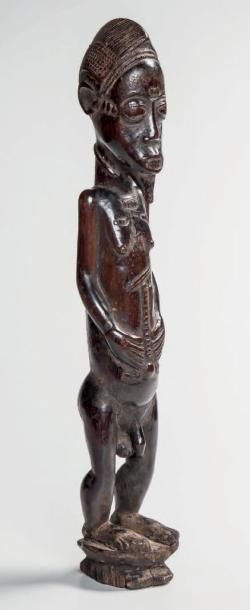 null BAOULE, Côte d'Ivoire. Statue masculine de type «Blolo Bla», représentation...