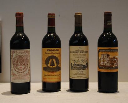 null 4 bout 1 CHT ANGELUS 1992, 1 CHT PICHON BARON LONGUEVILLE 1992, 1 CHT MISSION...