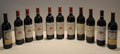 null 11 bout 2 CHT RAUZAN GASSIES 2003, 2 CHT GISCOURS 2003, 1 CHT LA GAFFELIERE...