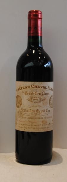 null 1 bout CHT CHEVAL BLANC 1996 (ETIQ. TACHEE D'HUMIDITE)