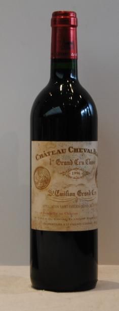 null 1 bout CHT CHEVAL BLANC 1996 (ETIQ. TACHEE D'HUMIDITE)