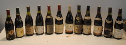 null 12 bout DE BOURGOGNES DIVERS DONT MERCUREY 1970, HAUTES COTES 1986, BEAUNE CENT...