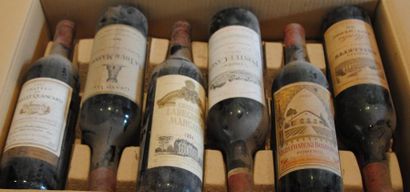 null 12 bout 6 CHT MAUGRESIN CÔTES DE CASTILLON 1990, 6 BORDEAUX DIVERS (CERTAINES...